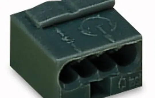 WAGO 243-204 Verbindungsdosenklemme Micro Serie 243 4-fach | dunkelgrau