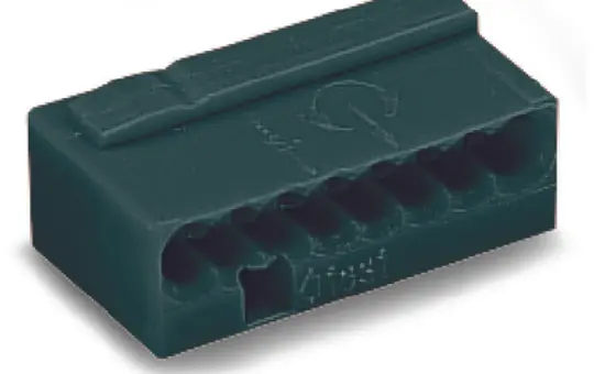 WAGO 243-208 Verbindungsdosenklemme Micro Serie 243 8-fach | dunkelgrau