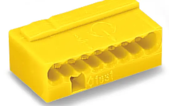 WAGO 243-508 Verbindungsdosenklemme Micro Serie 243 8-fach | gelb