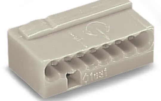 WAGO 243-308 Verbindungsdosenklemme Micro Serie 243 8-fach | lichtgrau