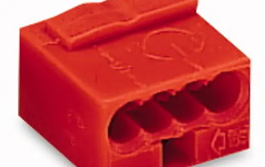 WAGO 243-804 Verbindungsdosenklemme Micro Serie 243 4-fach | rot