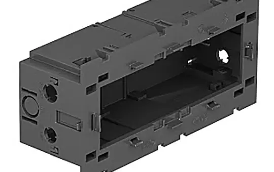 OBO BETTERMANN 6288579 Geräteeinbaudose 3-fach, abklappbar | eisengrau