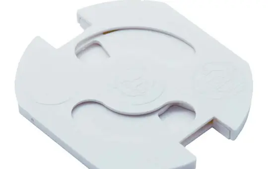 BACHMANN 924.009 Steckdosenschutz zum Einkleben, 5 Stück | weiß