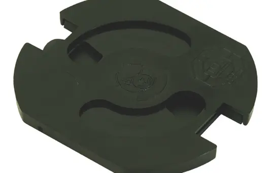 BACHMANN 924.010 Steckdosenschutz zum Einkleben, 5 Stück | schwarz