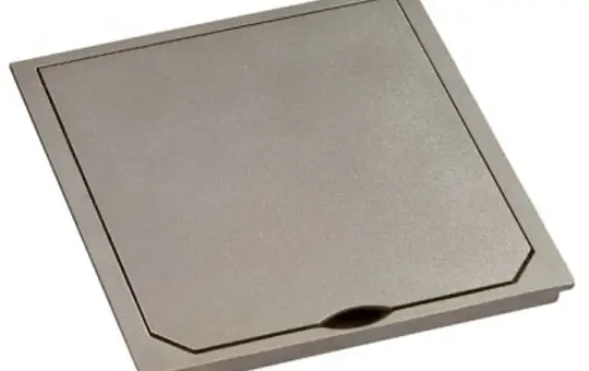 ABL 1632PLM Einbausteckdose-Oberteil platin matt