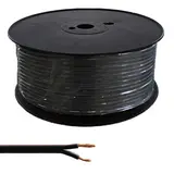 Lautsprecherkabel 1,5 mm² 2x1,5/0,20sw/rt Tr.500 Trommel 500 m | schwarz/rot | 2x1,5 mm²