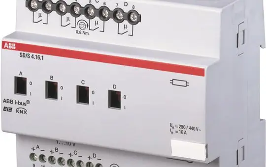 ABB SD/S4.16.1 KNX-Dimmaktor 1-10 V 4-fach