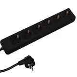 BACHMANN 381.141S Steckdosenleiste SELLY 6-fach | schwarz | 1,50 m
