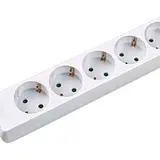 BACHMANN 381.241S Steckdosenleiste SELLY 6-fach | weiß | 1,50 m