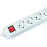 BACHMANN 381.150K Tischsteckdose SMART 6-fach mit Ein-/Ausschalter | schwarz | 1,50 m