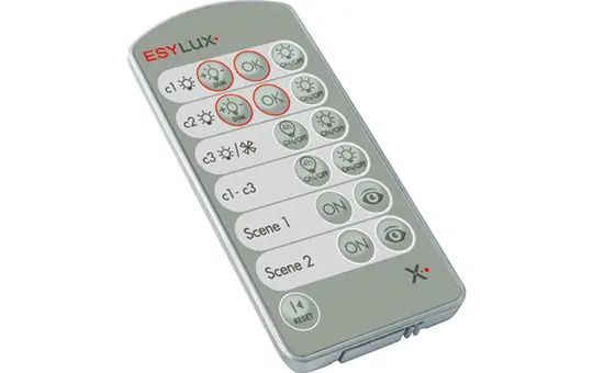 ESYLUX EM10425547 IR-Fernbedienung Serie PD Endanwender