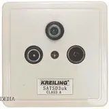KREILING SD3UK Antennendose 3-fach, SAT, Stich, 3 dB