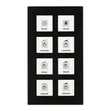 MDT BE-GT08S.01 KNX-Glastaster Plus 8-fach | glas schwarz