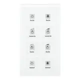 MDT BE-GT08W.01 KNX-Glastaster Plus 8-fach | glas weiß