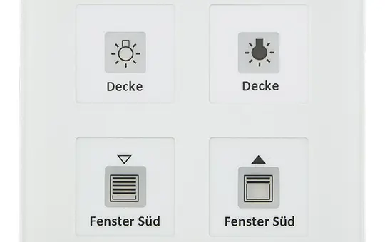 MDT BE-GTT4W.01 KNX-Glastaster Plus 4-fach, Temperatursensor | glas weiß