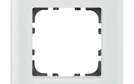 MDT BE-GTR1W.01 Abdeckrahmen Glas Sortiment 55 1-fach | glas weiß