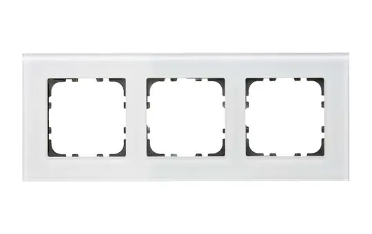 MDT BE-GTR3W.01 Abdeckrahmen Glas Sortiment 55 3-fach | glas weiß