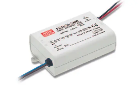 MEANWELL PCD-25-700B PCD 700 mA LED-Schaltnetzteil dimmbar 25 W