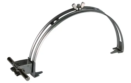 DEHN 206109 Dachleitungshalter verstellbar Bauhöhe 20 mm V2A 23 mm Haltekrallen | edelstahl | 180-280 mm