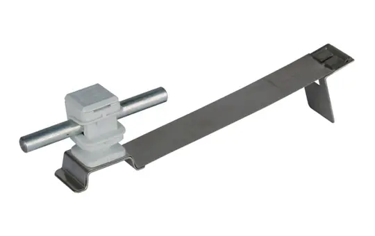 DEHN 204935 Dachleitungshalter Falziegel Bauhöhe 16 mm PVC | grau