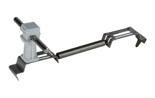 DEHN 204249 Dachleitungshalter Zugfeder Bauhöhe 36 mm V2A | grau | 180-280 mm