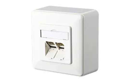 METZ CONNECT 130C380002-I Netzwerkdose 2-fach, Cat. 6a