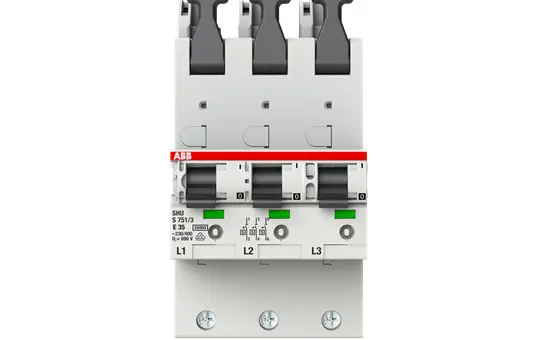 ABB S751/3-E35 Hauptleitungsschutzschalter Typ E 35 A, Sammelschiene