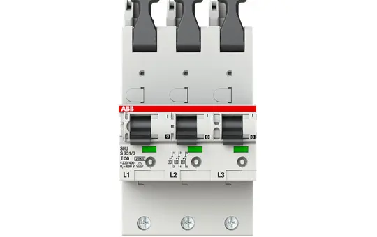ABB S751/3-E50 Hauptleitungsschutzschalter Typ E 50 A, Sammelschiene