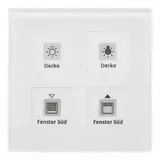 MDT RF-GTT4W.01 KNX-RF-Glastaster 4-fach 4-fach | glas weiß