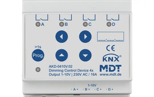 MDT AKD-0410V.02 KNX-Dimmaktor 1-10 V 4-fach