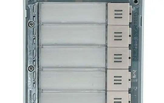 2N 9155035 IP Verso Modul Ruftastenmodul 5-fach | nickel