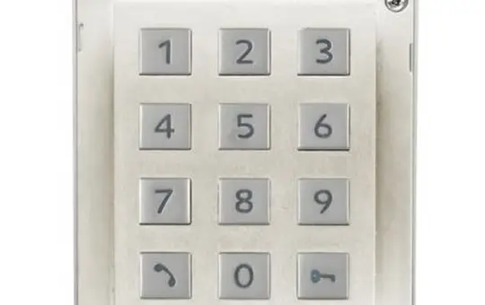 2N 9155031 IP Verso Modul Tastatur-Keypadmodul | nickel