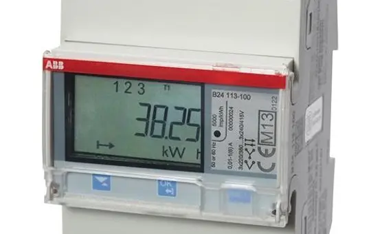 ABB B24113-100 Messwandlerzähler CT Impulsausgang M-Bus, stahl
