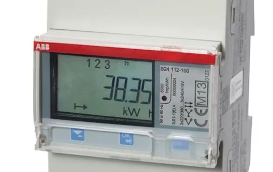 ABB B24112-100 Messwandlerzähler CT Impulsausgang RS-485, stahl
