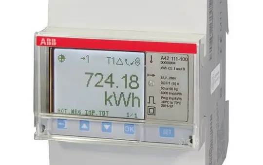 ABB A42111-100 Messwandlerzähler CTVT Impulsausgang Infrarot, 1-phasig