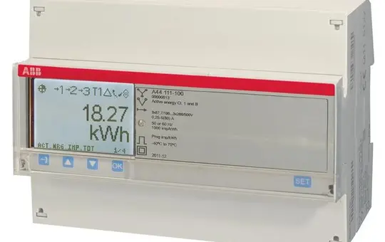ABB A44111-100 Messwandlerzähler CTVT Impulsausgang Infrarot, stahl