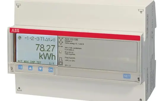 ABB A44113-100 Messwandlerzähler CTVT Impulsausgang M-Bus, stahl