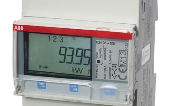 ABB B24352-100 Messwandlerzähler CT 2 I/O RS-485, silber