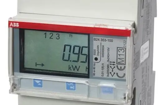 ABB B24353-100 Messwandlerzähler CT 2 I/O M-Bus, silber