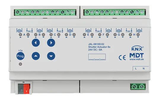 MDT JAL-0810D.02 KNX Jalousieaktor 24 V DC 8-fach