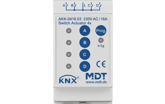 MDT AKK-0416.03 KNX-Schaltaktor Kompakt 4-fach