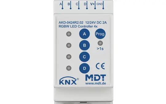 MDT AKD-0424R2.02 KNX-LED-Dimmaktor REG 2/4 A