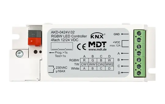 MDT AKD-0424V.02 KNX-LED-Dimmaktor DE 4-fach