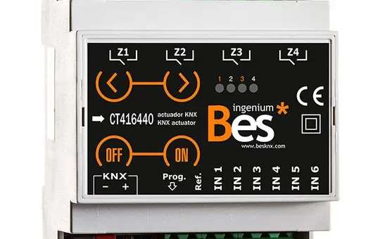 BESKNX CT416440 KNX-Universalaktor 16 A 4-fach, 6 Eingänge, elektr. Handbedienung