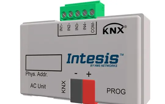 INTESIS INKNXMIT001I100 KNX-Klima-Gateway Mitsubishi, 4 Binäreingänge