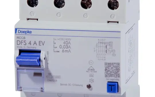 DOEPKE 9134818 FI-Schalter Typ A EV 4-pol. 30 mA 40 A, N links