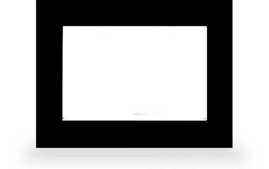 MDT VCB-07SW.04 Glasrahmen VisuControl glas schwarz | 7 Zoll