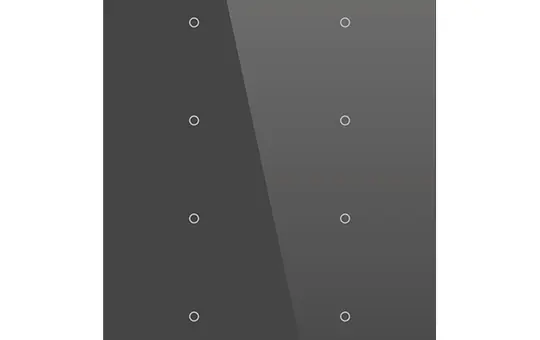 BESKNX PL228200 KNX-Tastsensor Cubik-V design 8-fach | schwarz