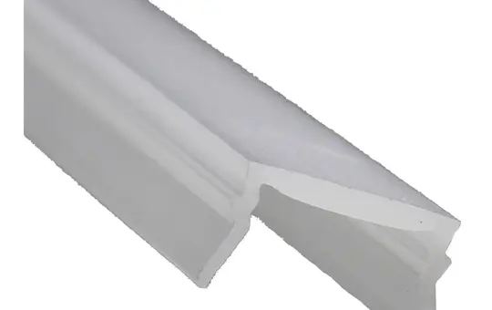 LED PROFILELEMENTE 1900.1 Kunststoffabdeckung 2 m für 12,5 mm Gipsprofile | opalweiß