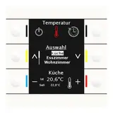MDT BE-BZS86.01 KNX-Bedienzentrale Smart 86 reinweiß glänzend